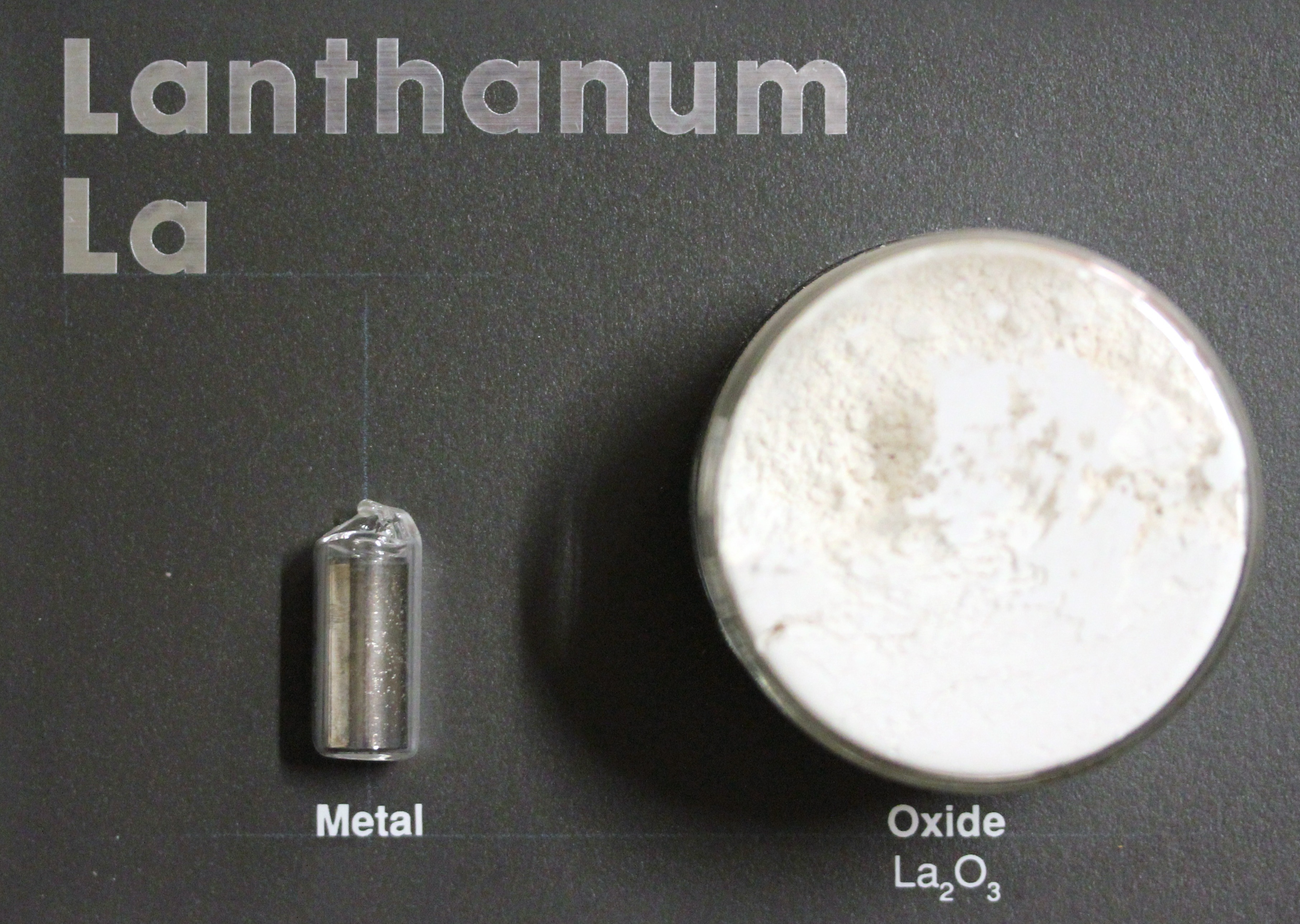 Lanthanum metal and oxide